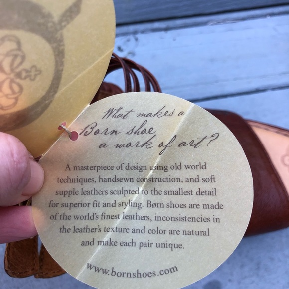 BORN ankle strap wedge 9/40.5 NEW - Picture 6 of 9